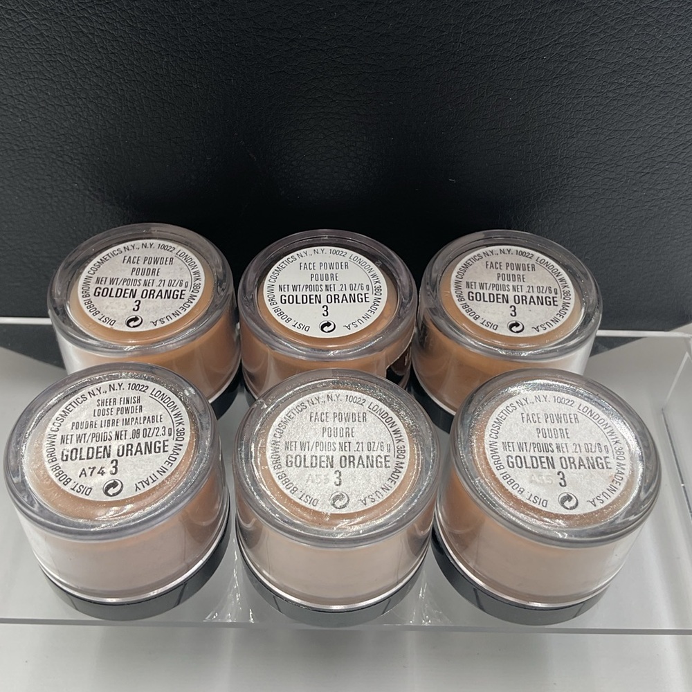 Bobbi Brown Face Powder in 3 Golden Orange - BNWOB, Discontinued & Rare x 6 - Picture 3 of 9